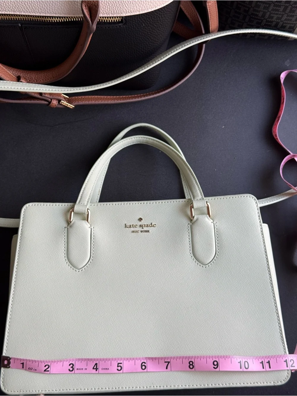 kate spade Mint Green Saffiano Leather Satchel